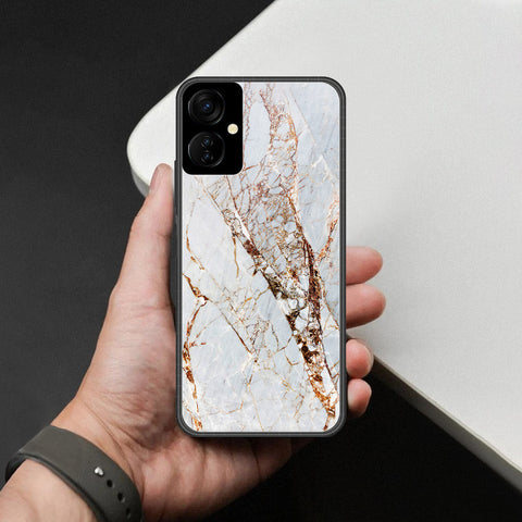 Tecno Spark 9T Cover - White Marble Series - HQ Premium Shine Durable Shatterproof Case