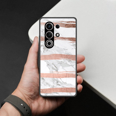 itel S25 Ultra Cover - White Marble Series - HQ Premium Shine Durable Shatterproof Case