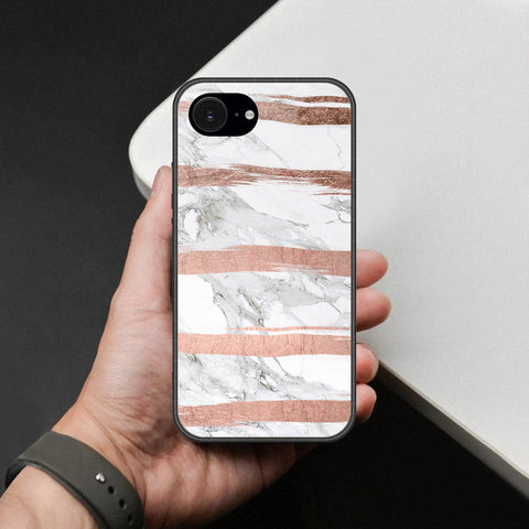 iPhone 16e Cover - White Marble Series - HQ Premium Shine Durable Shatterproof Case