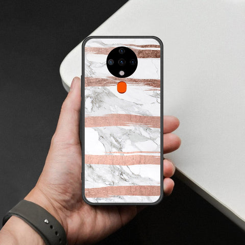Tecno Spark Go 2020 Cover - White Marble Series - HQ Premium Shine Durable Shatterproof Case
