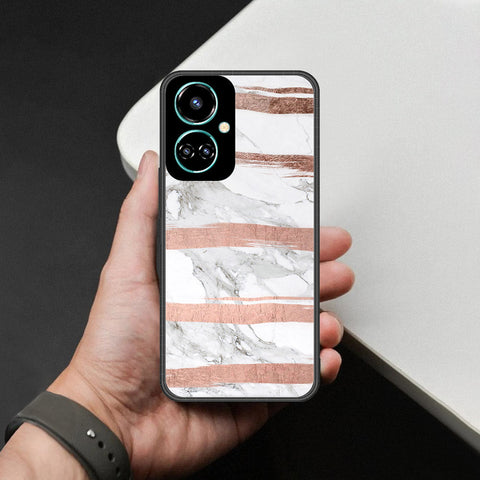 Tecno Camon 19 Pro Mondrian Cover - White Marble Series - HQ Premium Shine Durable Shatterproof Case