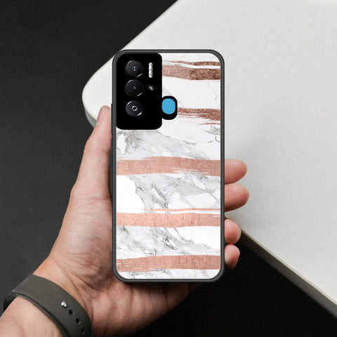 Tecno Pova Neo Cover - White Marble Series - HQ Premium Shine Durable Shatterproof Case