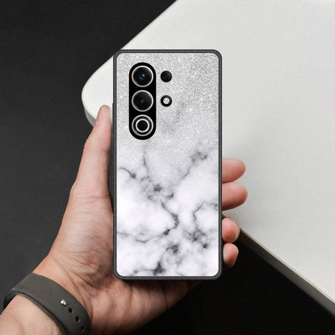 itel S25 Ultra Cover - White Marble Series - HQ Premium Shine Durable Shatterproof Case