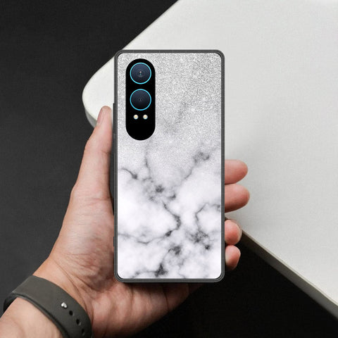 OnePlus Nord CE 4 Lite Cover - White Marble Series - HQ Premium Shine Durable Shatterproof Case
