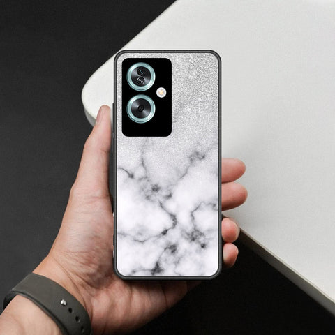 Oppo A79 Cover - White Marble Series - HQ Premium Shine Durable Shatterproof Case