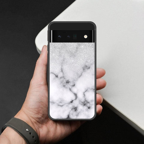 Google Pixel 6 Pro Cover - White Marble Series - HQ Premium Shine Durable Shatterproof Case