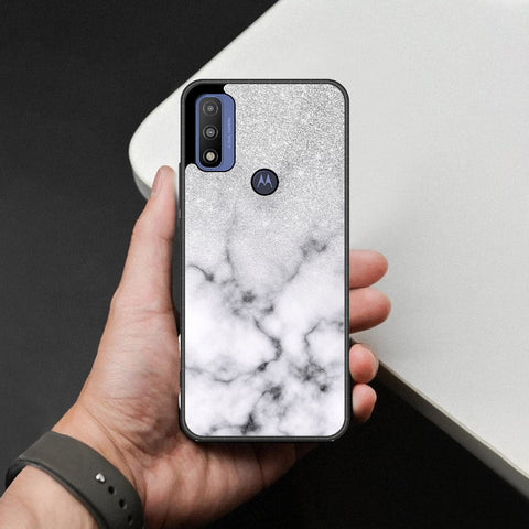 Motorola G Pure 2021 Cover - White Marble Series - HQ Premium Shine Durable Shatterproof Case