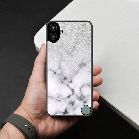 Nothing CMF Phone 1 Cover - White Marble Series - HQ Premium Shine Durable Shatterproof Case