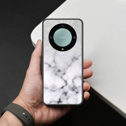 Honor X40 Cover - White Marble Series - HQ Premium Shine Durable Shatterproof Case