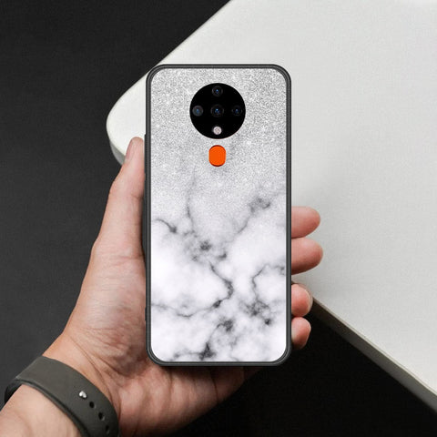 Tecno Spark Go 2020 Cover - White Marble Series - HQ Premium Shine Durable Shatterproof Case