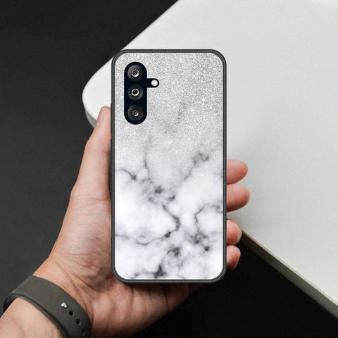 Samsung Galaxy M56 Cover - White Marble Series - HQ Premium Shine Durable Shatterproof Case