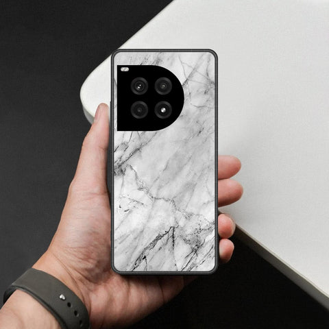 OnePlus Ace 2 Cover - White Marble Series - HQ Premium Shine Durable Shatterproof Case