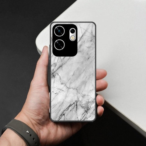 Infinix Zero 30 4G Cover - White Marble Series - HQ Premium Shine Durable Shatterproof Case