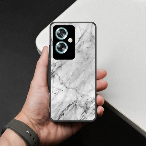 Oppo A79 Cover - White Marble Series - HQ Premium Shine Durable Shatterproof Case
