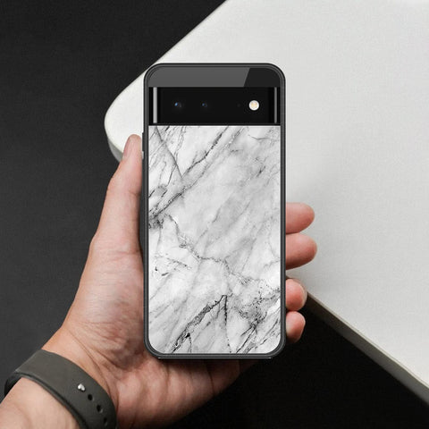 Google Pixel 6 Cover - White Marble Series - HQ Premium Shine Durable Shatterproof Case