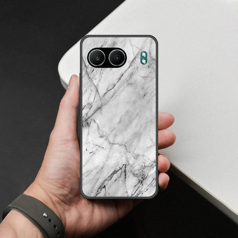 OnePlus Nord 4 Cover - White Marble Series - HQ Premium Shine Durable Shatterproof Case