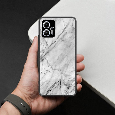 Motorola Moto G23 Cover - White Marble Series - HQ Premium Shine Durable Shatterproof Case