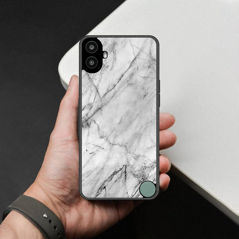 Nothing CMF Phone 1 Cover - White Marble Series - HQ Premium Shine Durable Shatterproof Case