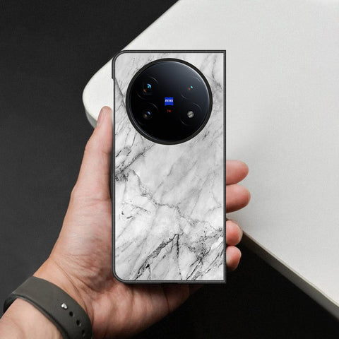 Vivo X Fold 5 Cover - White Marble Series - HQ Premium Shine Durable Shatterproof Case