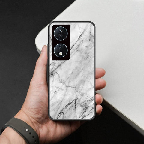 Honor X7b 5G Cover - White Marble Series - HQ Premium Shine Durable Shatterproof Case