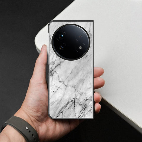 Oppo Find N5 Cover - White Marble Series - HQ Premium Shine Durable Shatterproof Case