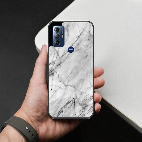 Motorola Moto G Power (2022) Cover - White Marble Series - HQ Premium Shine Durable Shatterproof Case