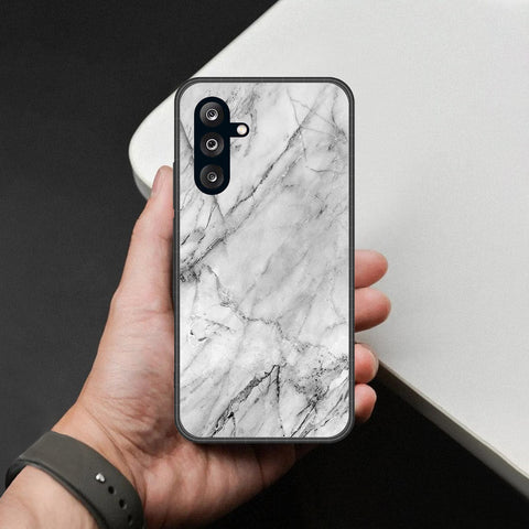 Samsung Galaxy F16 Cover - White Marble Series - HQ Premium Shine Durable Shatterproof Case
