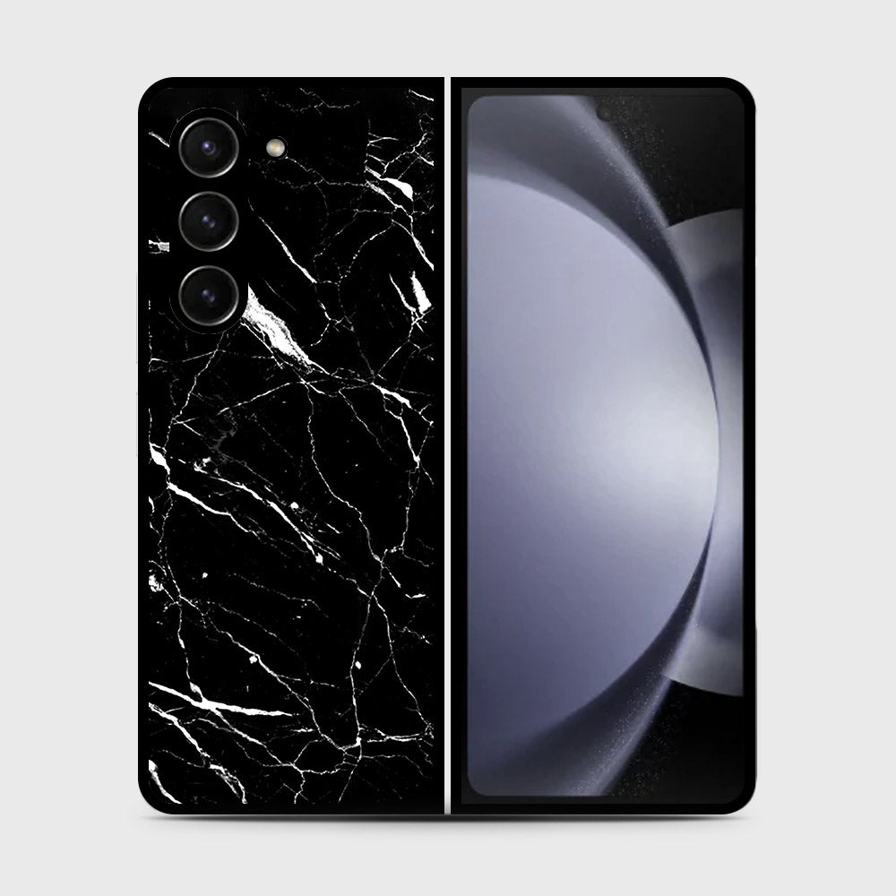 Samsung Galaxy Z Fold 5 5G  Cover- Black Marble Series - HQ Premium Shine Durable Shatterproof Case (Fast Delivery)