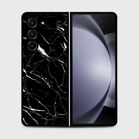 Samsung Galaxy Z Fold 5 5G  Cover- Black Marble Series - HQ Premium Shine Durable Shatterproof Case (Fast Delivery)