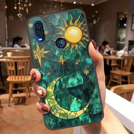 Motorola One Vision Cover - Celestial Starry Universe Series - HQ Premium Shine Durable Shatterproof Case