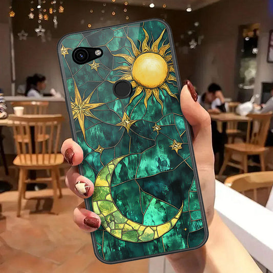 Google Pixel 3a Cover - Celestial Starry Universe Series - HQ Premium Shine Durable Shatterproof Case