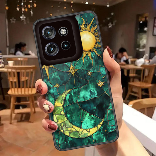 Motorola Edge 50 Neo Cover - Celestial Starry Universe Series - HQ Premium Shine Durable Shatterproof Case