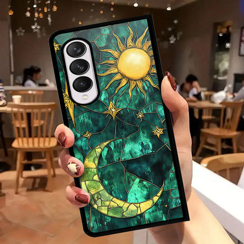 Samsung Galaxy Z Fold 4 5G Cover - Celestial Starry Universe Series - HQ Premium Shine Durable Shatterproof Case