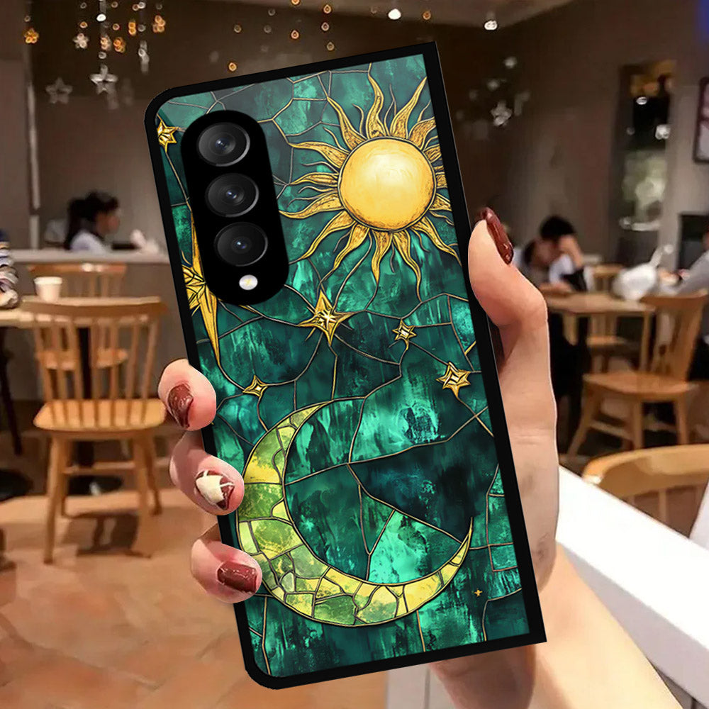 Samsung Galaxy Z Fold 3 5G Cover - Celestial Starry Universe Series - HQ Premium Shine Durable Shatterproof Case