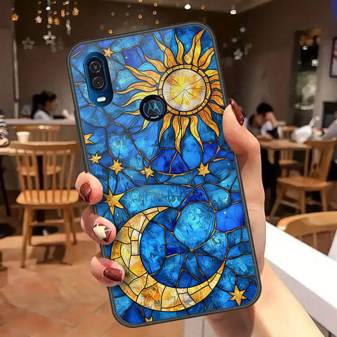 Motorola One Vision Cover - Celestial Starry Universe Series - HQ Premium Shine Durable Shatterproof Case