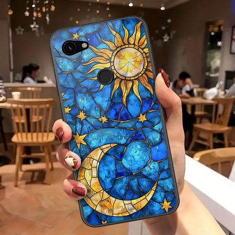 Google Pixel 3a XL Cover - Celestial Starry Universe Series - HQ Premium Shine Durable Shatterproof Case