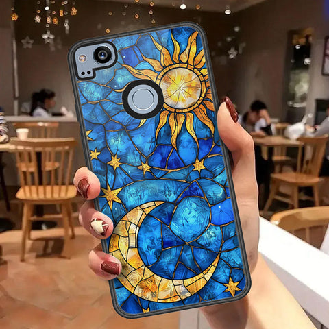 Google Pixel 2 Cover - Celestial Starry Universe Series - HQ Premium Shine Durable Shatterproof Case
