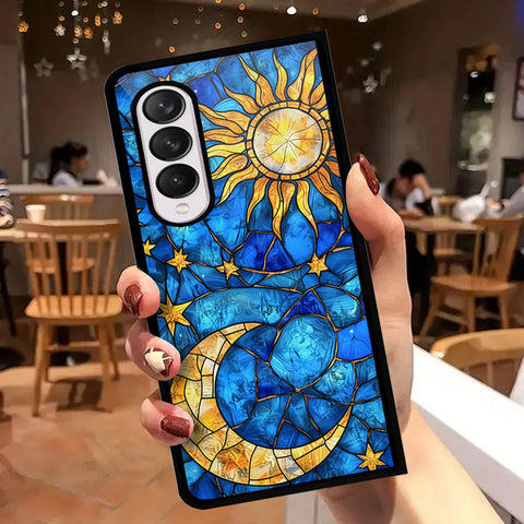 Samsung Galaxy Z Fold 4 5G Cover - Celestial Starry Universe Series - HQ Premium Shine Durable Shatterproof Case
