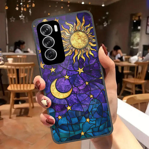 Oppo Reno 12 Cover - Celestial Starry Universe Series - HQ Premium Shine Durable Shatterproof Case