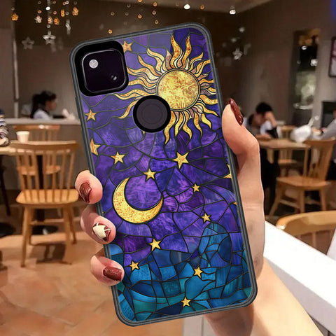 Google Pixel 4a 4G Cover - Celestial Starry Universe Series - HQ Premium Shine Durable Shatterproof Case