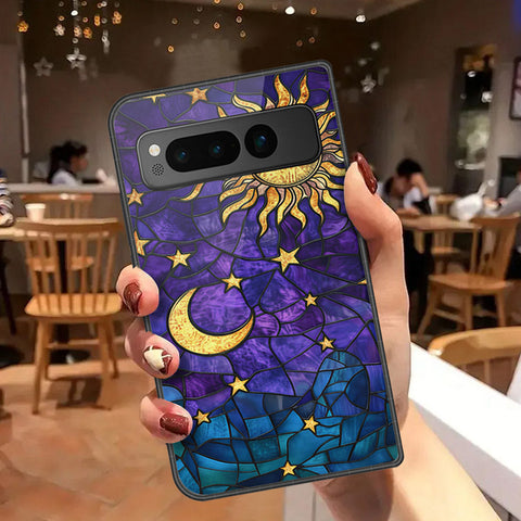 Google Pixel Fold Cover - Celestial Starry Universe Series - HQ Premium Shine Durable Shatterproof Case