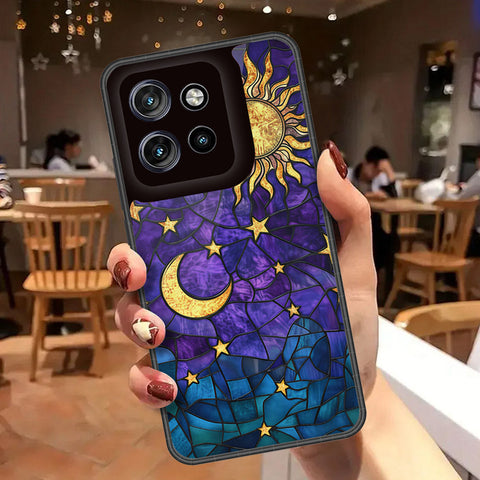 Motorola Edge 50 Neo Cover - Celestial Starry Universe Series - HQ Premium Shine Durable Shatterproof Case