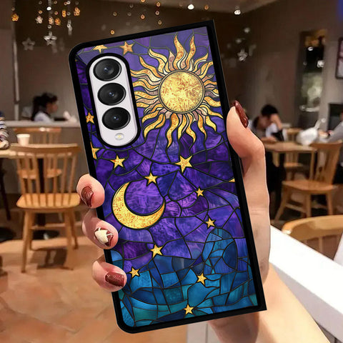 Samsung Galaxy Z Fold 4 5G Cover - Celestial Starry Universe Series - HQ Premium Shine Durable Shatterproof Case