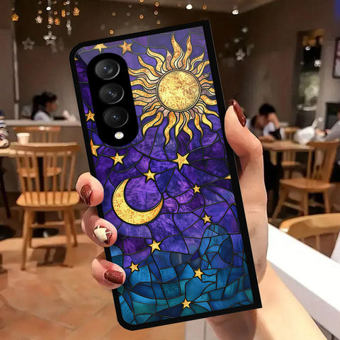 Samsung Galaxy Z Fold 3 5G Cover - Celestial Starry Universe Series - HQ Premium Shine Durable Shatterproof Case