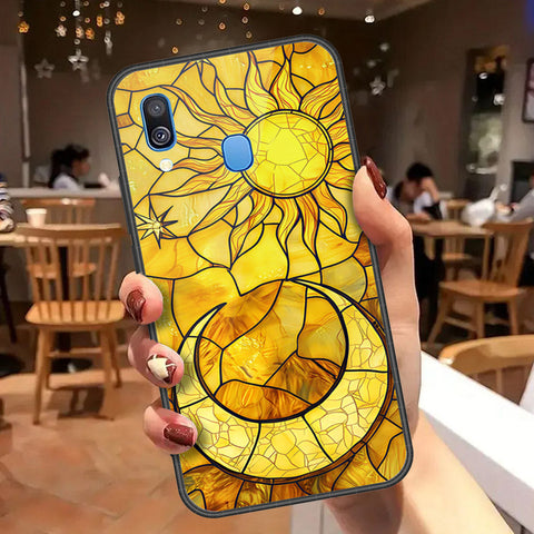 Samsung Galaxy A40 Cover - Celestial Starry Universe Series - HQ Premium Shine Durable Shatterproof Case