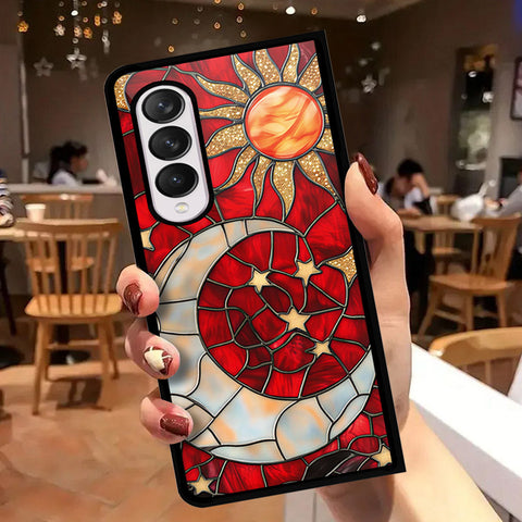 Samsung Galaxy Z Fold 4 5G Cover - Celestial Starry Universe Series - HQ Premium Shine Durable Shatterproof Case