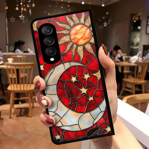 Samsung Galaxy Z Fold 3 5G Cover - Celestial Starry Universe Series - HQ Premium Shine Durable Shatterproof Case