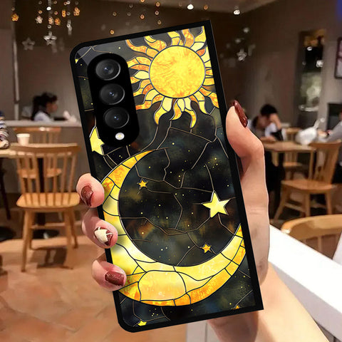 Samsung Galaxy Z Fold 3 5G Cover - Celestial Starry Universe Series - HQ Premium Shine Durable Shatterproof Case