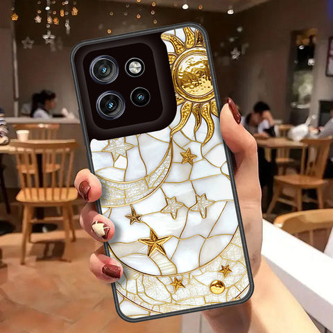 Motorola Edge 50 Neo Cover - Celestial Starry Universe Series - HQ Premium Shine Durable Shatterproof Case