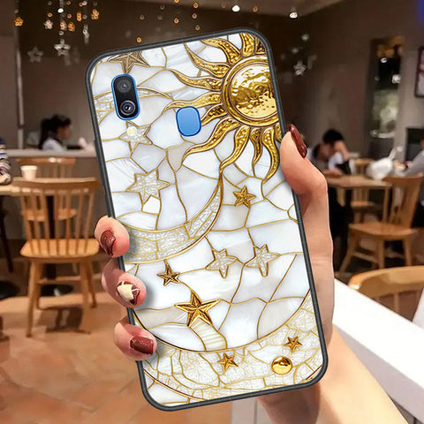 Samsung Galaxy A40 Cover - Celestial Starry Universe Series - HQ Premium Shine Durable Shatterproof Case